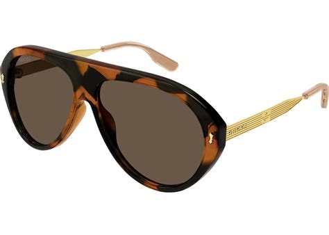 Gucci™ GG1515S 002 61 Havana/Gold Sunglasses 